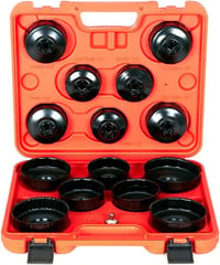 DAYUAN 15 részes olajszűrő kulcs készlet 65-100 mm adapter 1