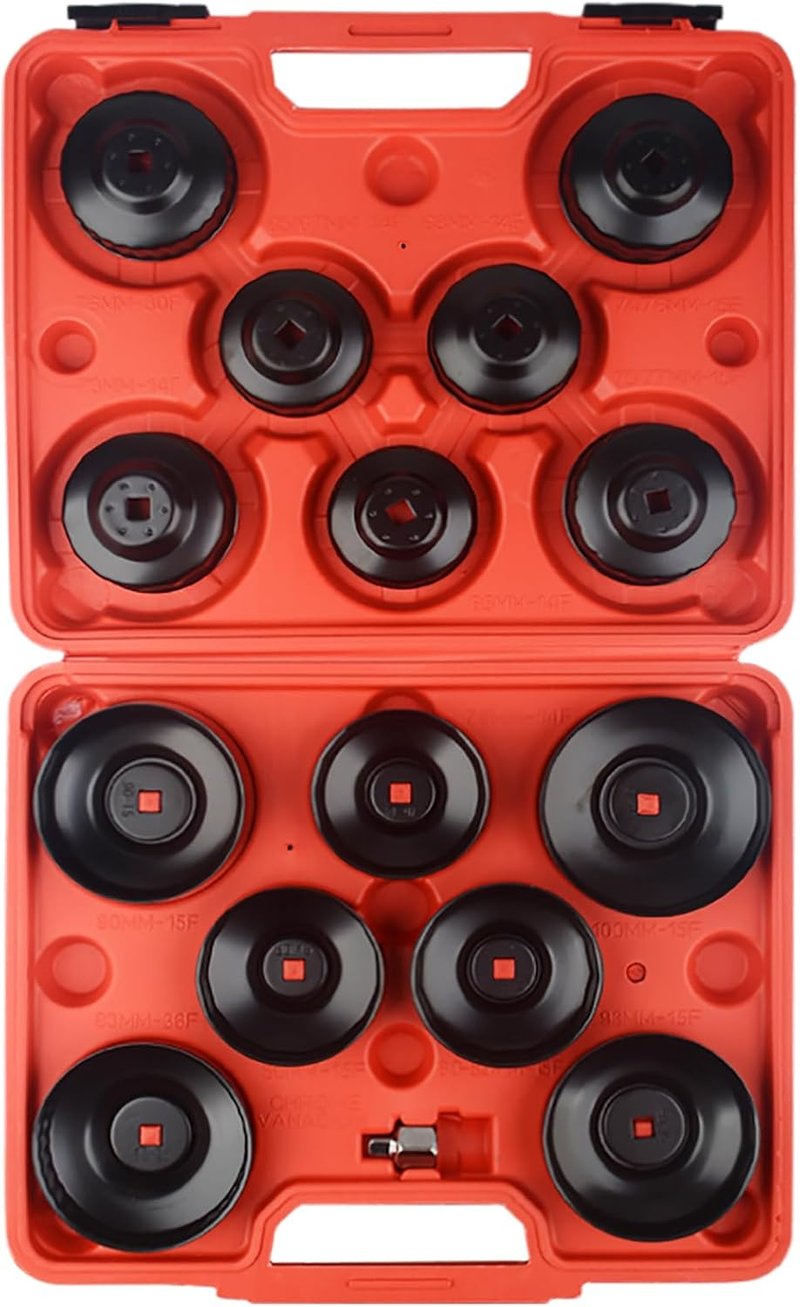 DAYUAN 15 részes olajszűrő kulcs készlet 65-100 mm adapter