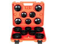 DAYUAN univerzalni set ključeva za filter ulja od 15 dijelova, 65-100 mm, adapteri 3/8" i 1/2" 1
