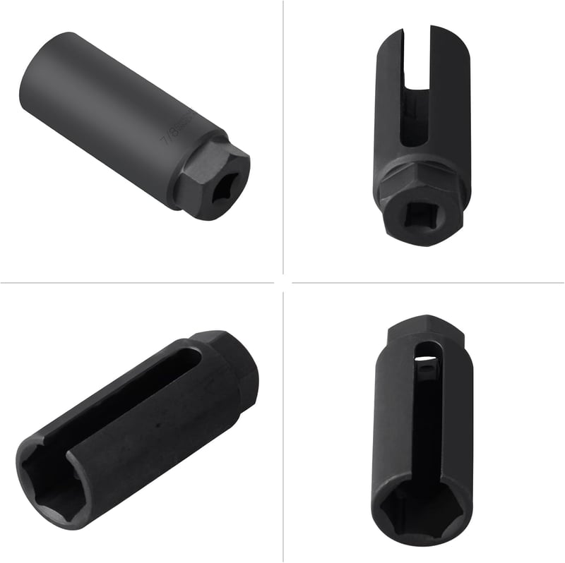 DAYUAN 22 mm x 3/8" Lambda-szonda Dugókulcs Széles Kivágással - Univerzális Oxigénszenzor Szerelő Szerszám Autókhoz és Motorokhoz