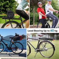 DazSpirit állítható kerékpár csomagtartó 60kg MTB hátulsó alu reflektor 7