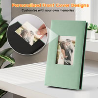 DazSpirit Zasúvací fotoalbum na 408 fotografií (10x15 cm) – V plátennej väzbe, prispôsobiteľný, čierny – Pre rodinné, svadobné, cestovateľské a detské spomienky 3