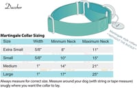 Dazzber Martingale Kutyanyakörv Állítható Szürke Medium 2.5cm 3