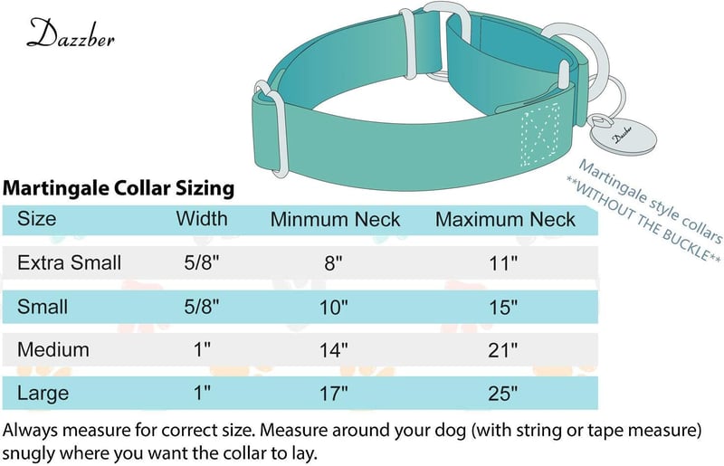 Dazzber Martingale Kutyanyakörv Állítható Szürke Medium 2.5cm
