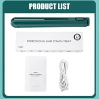 DAZZTIME 2in1 Mini Hajsütő és Göndörítő, Kerámia Göndörítő USB Töltéses Utazáshoz, Zöld 2