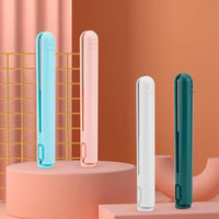 DAZZTIME 2in1 Mini Hajsütő és Göndörítő, Kerámia Göndörítő USB Töltéses Utazáshoz, Zöld 3