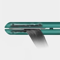 DAZZTIME 2in1 Mini Hajsütő és Göndörítő, Kerámia Göndörítő USB Töltéses Utazáshoz, Zöld 7