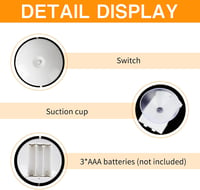 DAZZTIME Karácsonyi Ablakdísz Világítás - 6 db LED Tapadókorongos Fény, Meleg Színű Ablakdekoráció, Energiatakarékos Ünnepi Világítás 3