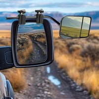 DAZZTIME Prídavné spätné zrkadlá na karavan, 2 ks univerzálne ťažné zrkadlá, vonkajšie spätné zrkadlá pre obytné autá a osobné automobily, zaoblený obdĺžnik D 7