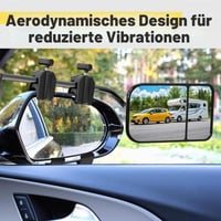 DAZZTIME Prídavné spätné zrkadlá na karavan, 2 ks univerzálne ťažné zrkadlá, vonkajšie spätné zrkadlá pre obytné autá a osobné automobily, zaoblený obdĺžnik D 5