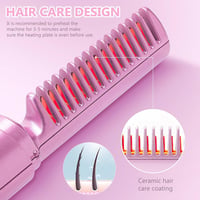 DAZZTIME Vezeték nélküli Hajegyenesítő Kefe 2in1 Göndörítő Utazáshoz 4