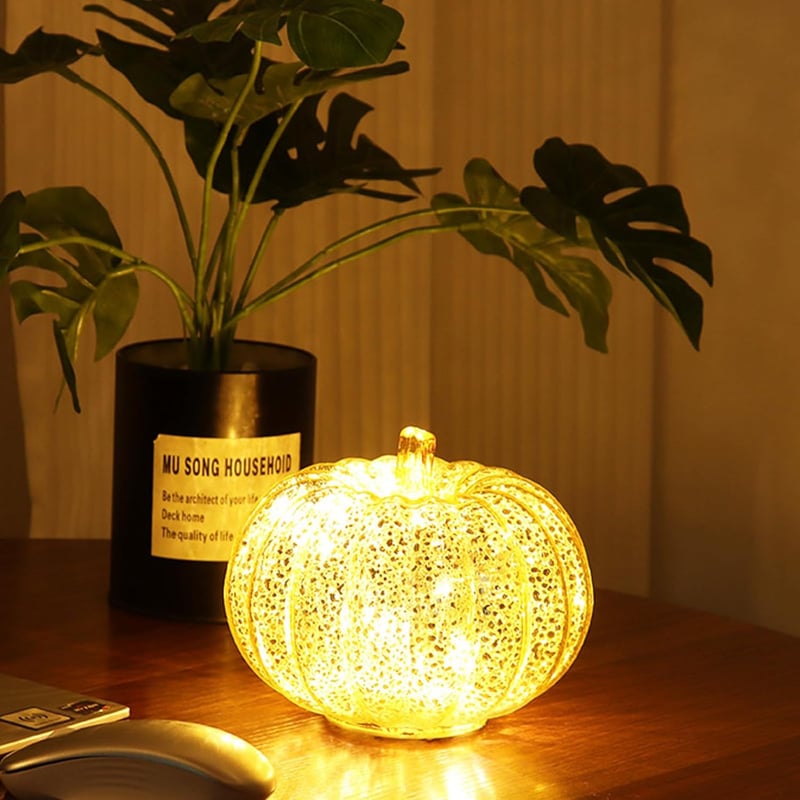DAZZTIME Világító Tökdekoráció Őszi Dekoráció Halloween Asztal Díszítés
