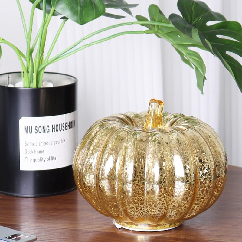 DAZZTIME Világító Tökdekoráció Őszi Dekoráció Halloween Asztal Díszítés