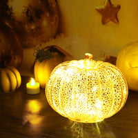 DAZZTIME Világító Tökdekoráció Őszi Dekoráció Halloween Asztal Díszítés 7