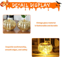 DAZZTIME Világító Tökdekoráció Őszi Dekoráció Halloween Asztal Díszítés 3