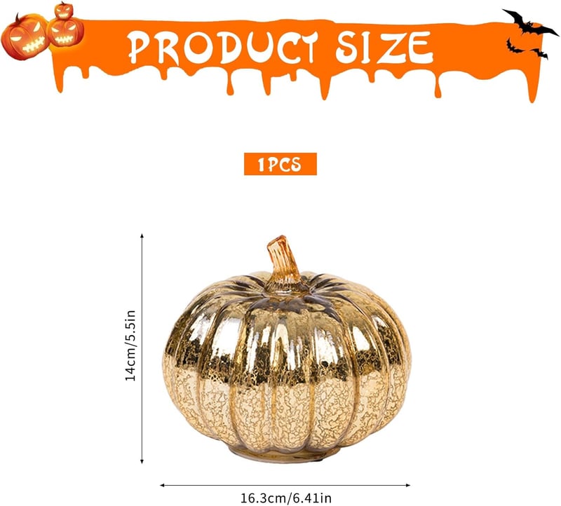 DAZZTIME Világító Tökdekoráció Őszi Dekoráció Halloween Asztal Díszítés
