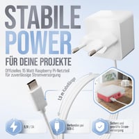Kit de pornire db-tronic Raspberry Pi 4 1GB 64GB | Sursă de alimentare 15W | Carcasă roșu/alb | Radiator | Cablu Micro HDMI 4K | Smart Home, Retro Gaming 4