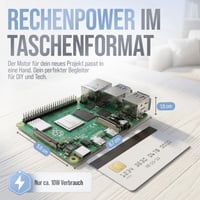 Kit de pornire db-tronic Raspberry Pi 4 1GB 64GB | Sursă de alimentare 15W | Carcasă roșu/alb | Radiator | Cablu Micro HDMI 4K | Smart Home, Retro Gaming 8