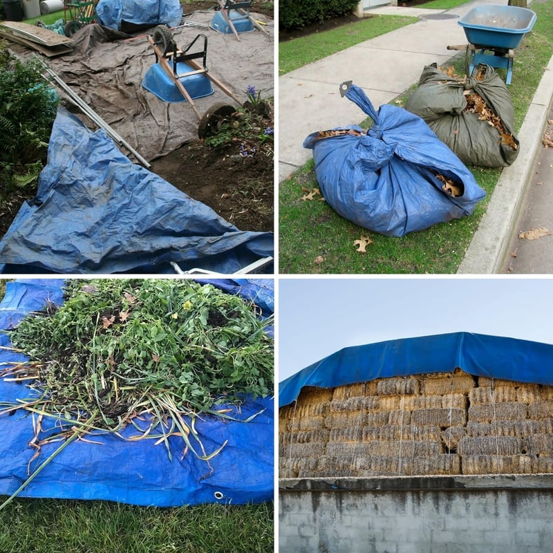 GARDENIX szürke védőponyva 120g/m² - erős, vízálló takarófólia 2x4m