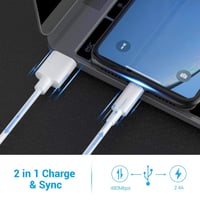 iPhone Lightning töltőkábel szett, 3db 2m MFi tanúsított, iPhone 14-6s/iPad/AirPods 3