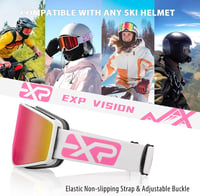 EXP VISION OTG Síszemüveg - Szemüvegeseknek, UV-védelemmel, Sisakkompatibilis 5