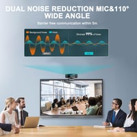 Széles látószögű Full HD webkamera mikrofonnal és takaróval, állvánnyal - PC, laptop 5