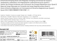 NexiGo LED-es töltőállomás Oculus Quest 3-hoz, Elite pánttal kompatibilis - Fehér 10