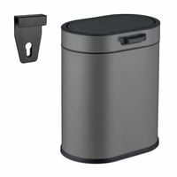 Coș de gunoi de perete Relaxdays, 5 litri, cu recipient interior, suspendabil — lipsesc autocolantele de fixare (stare: vezi a 2-a imagine) 1