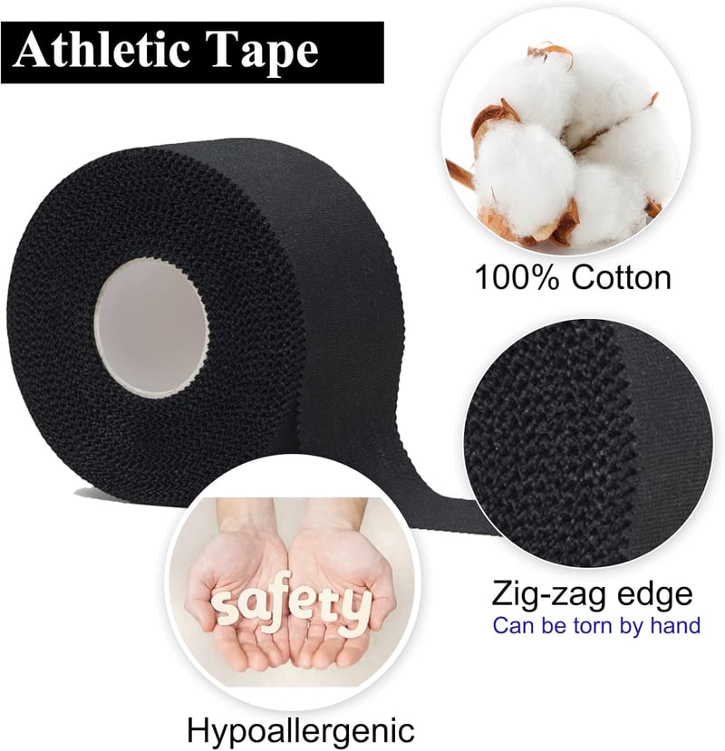 Hypoallergén sporttape 3 tekercs, 3,8 cm x 10 m - Foci, röplabda, mászás, BJJ