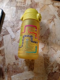 Sticlă pentru copii ion8 Evo Baby Lions 350 ml, galbenă, etanșă, deschidere cu o singură mână, fără BPA — testată (stare: vezi a doua imagine) 3