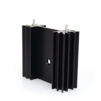 Easycargo fekete anodizált TO-220 alumínium hűtőborda MOSFET-hez, 5 db-os csomag 5