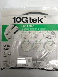 Mini SAS - 4x SATA átalakító kábel, 6G, 0,5m, SFF-8087 - adattároló összekötő 7