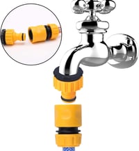 YUNLEX Műanyag Kerti Locsolótömlő Csatlakozó 1/2" - 10 db-os Készlet Gyorscsatlakozóval, Vízálló, Rozsdamentes Tömlőadapter Öntözőrendszerek 5