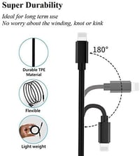 esbeecables MFi Tanúsított Lightning - 3.5 mm AUX Kábel iPhone 14/13/12/11/XS/XR/X/8/7/6 Készülékekhez - Autó, Otthoni Hifi Rendszer Csatlak 4
