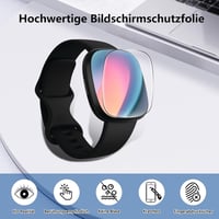 Fitbit Versa 3/4 és Sense 2 edzett üveg képernyővédő, 4 darabos csomag 3