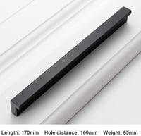 Alumínium L-alakú Szekrényfogantyú Szett 10db, 160mm - Bontott 2