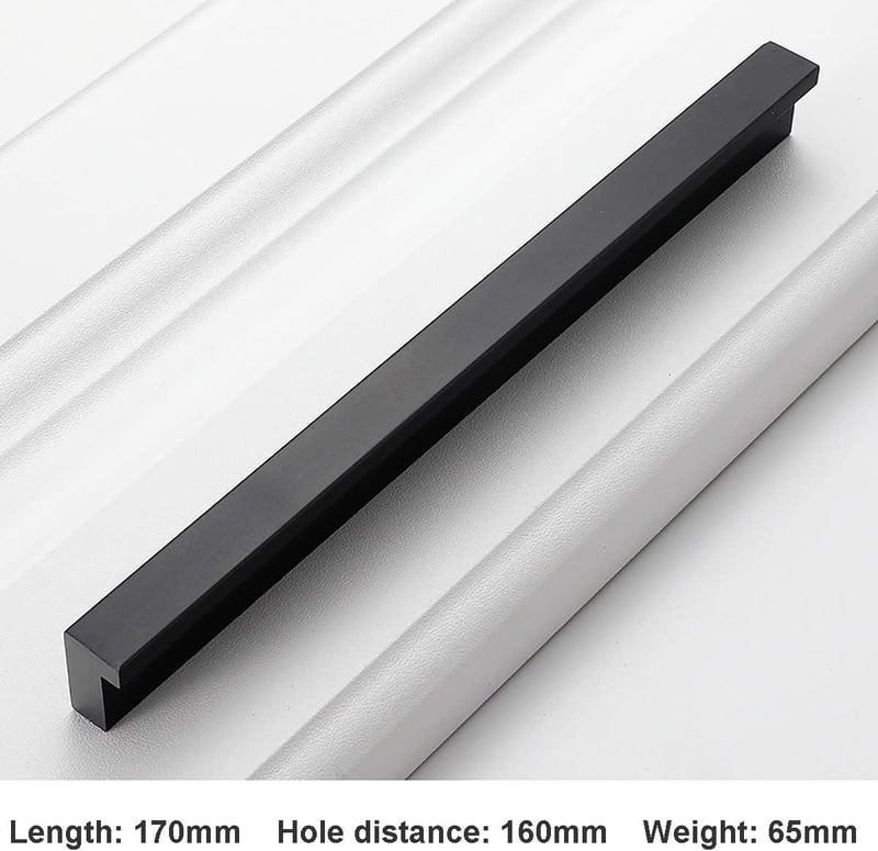 Alumínium L-alakú Szekrényfogantyú Szett 10db, 160mm - Bontott