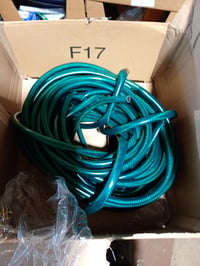 Furtun de grădină Cellfast Economic 1/2" 30 m, 3 straturi, rezistent la UV, cu inserție textilă din poliester, flexibil, verde, utilizat 2