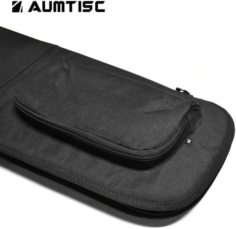 AUMTISC Taktikai Fegyvertáska 112/122/132 cm - Puska Tok Párnázott Nylon Anyagból, Vállpánttal és Kiegészítő Zsebekkel, Vadászathoz