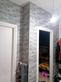 Grace Baltic 3D Fali Panel - 4,8 m², 10 db, Szürke Tégla Mintázat, 1 mm Vastag PVC, Beltéri Faldekoráció, Vékony és Rugalmas 7