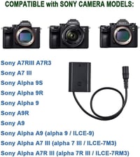 Sony Alpha akkumulátor helyettesítő készlet NP-FZ100 - A7III, A7IV, A7SIII, A6600, A9 kamerákhoz 7