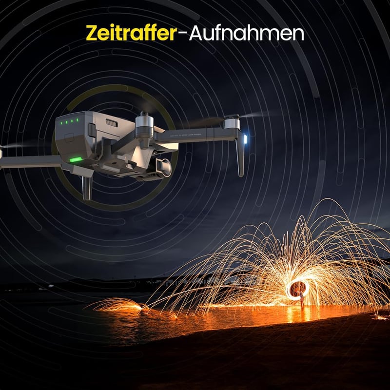 Holy Stone HS720R 4K Drón 3 Tengelyes Gimballal - GPS, EIS Képstabilizátor, 3000m Hatótáv, Összecsukható, Követés Funkcióval, Automatikus Vi