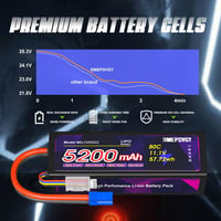 EMEPOVGY 11,1V 5200mAh RC akkumulátor csomag, EC5 csatlakozóval, 2db 5