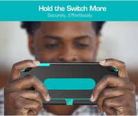 MoKo Ergonomikus Védőtok Nintendo Switch Lite Konzolhoz - Kényelmes Markolattal, Ütésálló Kialakítással, Fekete 5