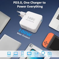 MacBook, Galaxy, Dell kompatibilis 100W GAN USB-C gyorstöltő 4