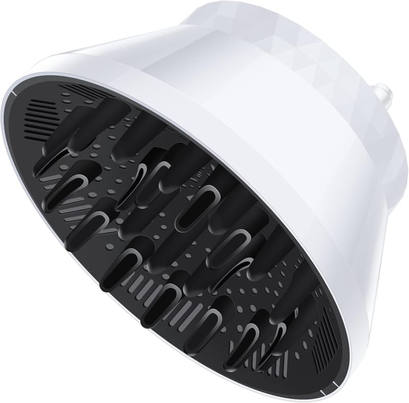 Segbeauty Univerzális Hajdiffúzor Göndör és Hullámos Hajhoz - Fehér, 1,5-3,2 hüvelyk - White