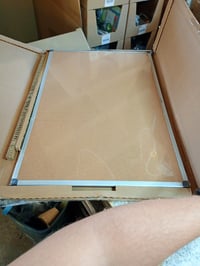 Amazon Basics plutena oglasna ploča s aluminijskim okvirom 90x60 cm, pravokutna, srebrna — oštećen aluminijski okvir (stanje: vidi 2. sliku) 2