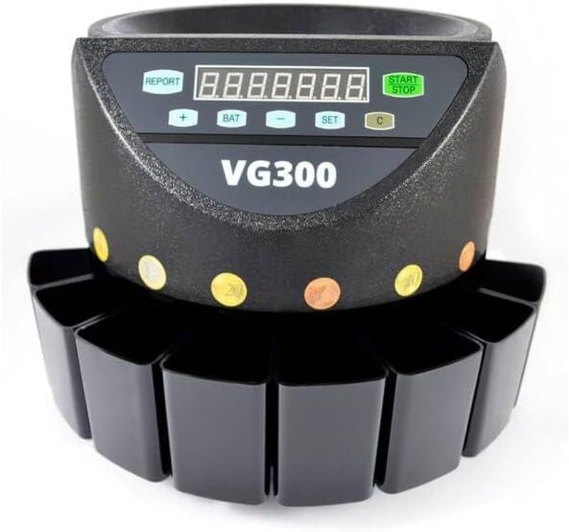 BRASQ VG300 Profi Érmeszámláló és Válogató Euróhoz