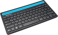 Silvergear vezeték nélküli billentyűzet telefon- és tablettartóval, QWERTZ, fekete 1
