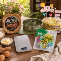 Sada na pečenie tort: 120 ks papiera + forma 26 cm + dekorácia + abeceda + 5 kg váha 1